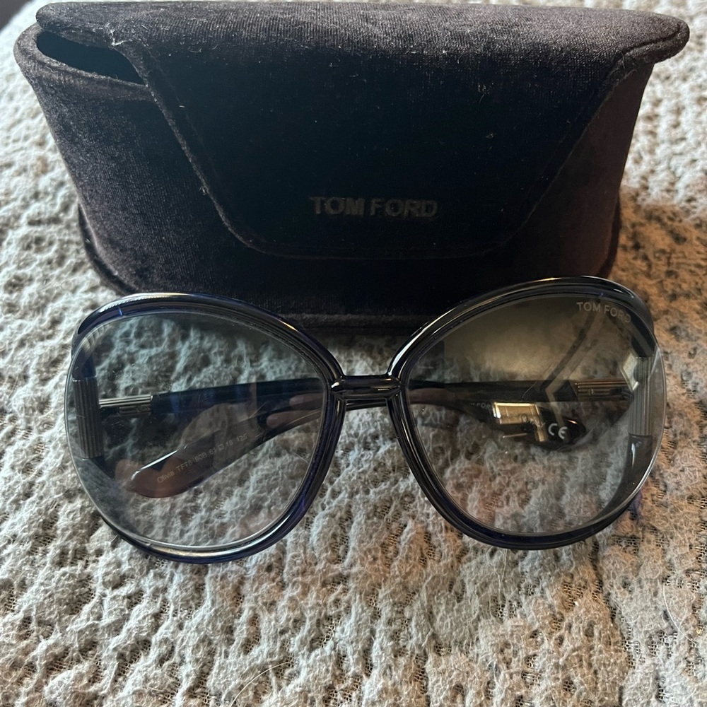 Tom Ford sunglasses (frames are a darker blue)